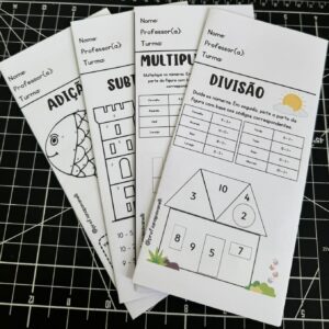 Pacotão folders 4 operações básicas