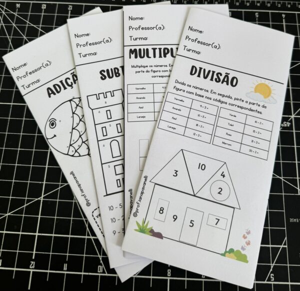 Pacotão folders 4 operações básicas