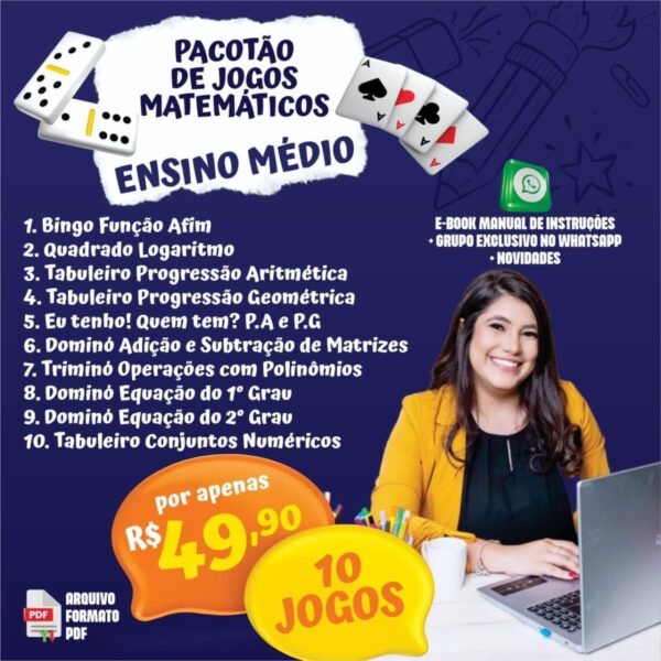 Pacotão de Jogos Matemáticos Ensino Médio 1.0