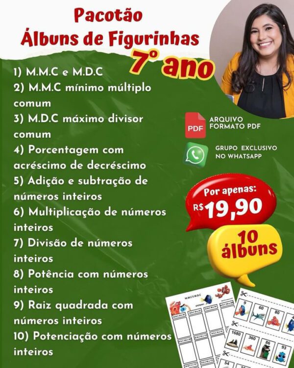 Pacotão álbuns de figurinhas 7º ANO