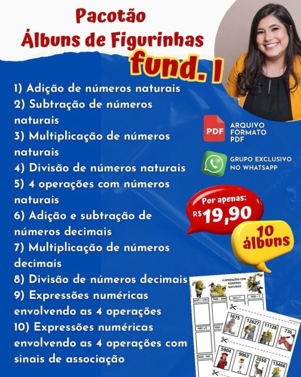 Pacotão álbuns de figurinhas fund. l parte 1