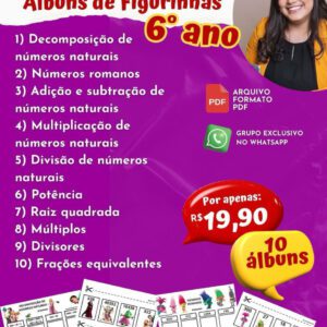 Pacotão álbuns de figurinhas 6º ANO