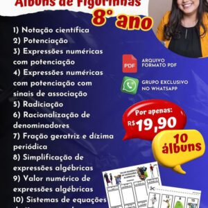 Pacotão álbuns de figurinhas 8º ANO
