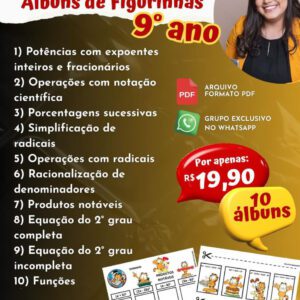 Pacotão álbuns de figurinhas 9º ANO