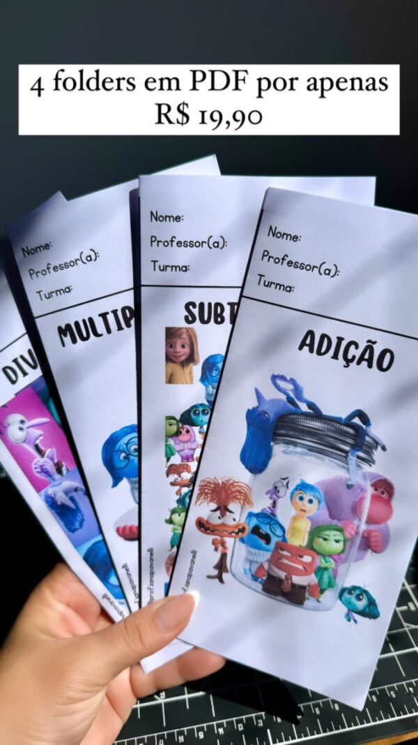 Pacotão folders 4 operações divertidamente