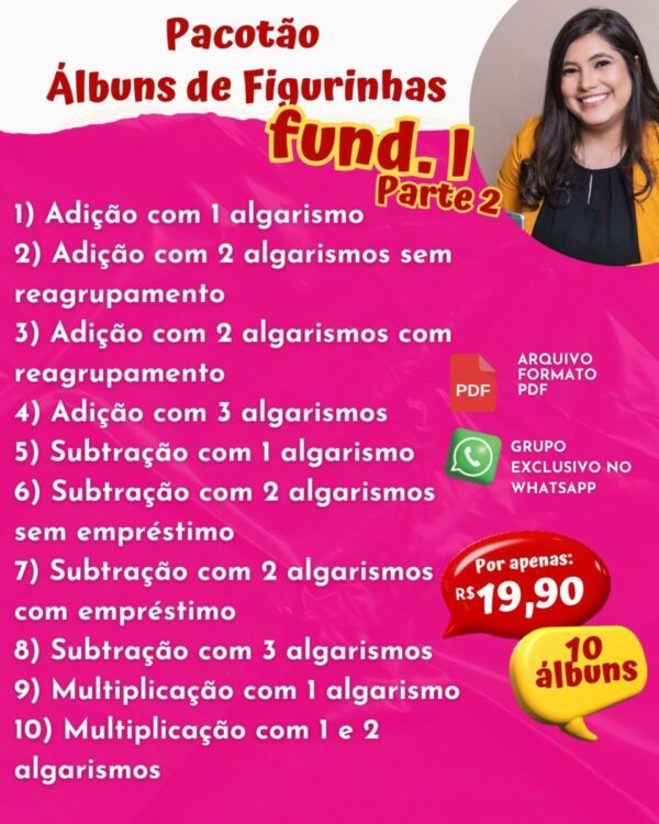 Pacotão álbuns de figurinhas fund. l parte 2