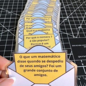Piadas matemáticas - 60 peças + gabarito