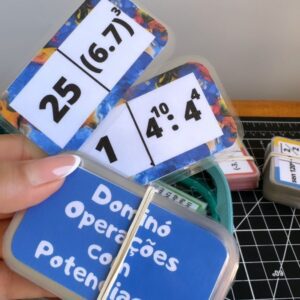 Dominó – Operações com Potenciação (28 peças e 28 capas)