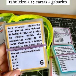 Tabuleiro – Regra de Três Simples (Tabuleiro + 27 cartas + gabarito)