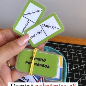 Dominó – Polinômios (28 peças e 28 capas)