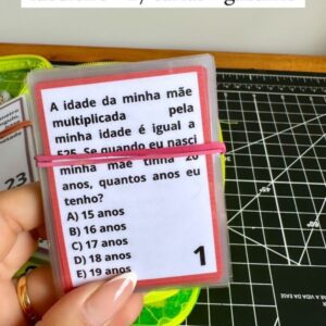 Tabuleiro – Equação do 2º Grau (Tabuleiro + 27 cartas + gabarito)