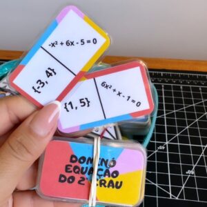 Dominó – Equação do 2º Grau Completa (28 peças e 28 capas)