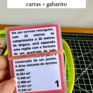 Tabuleiro – Áreas (Tabuleiro + 27 cartas + gabarito)