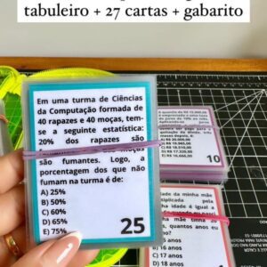 Tabuleiro – Porcentagem (Tabuleiro + 27 cartas + gabarito)