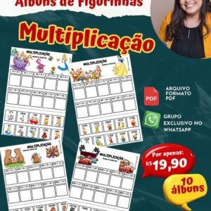 ÁLBUM DE FIGURINHAS MULTIPLICAÇÃO DE NÚMEROS NATURAIS